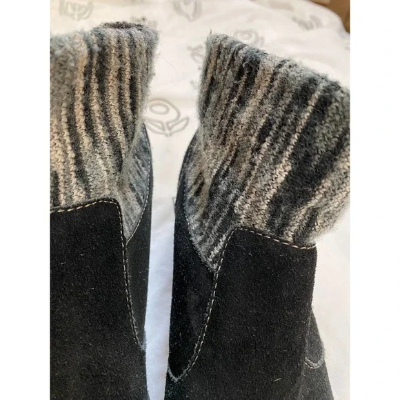 Black Suede b.o.c Booties - Picture 3 of 3